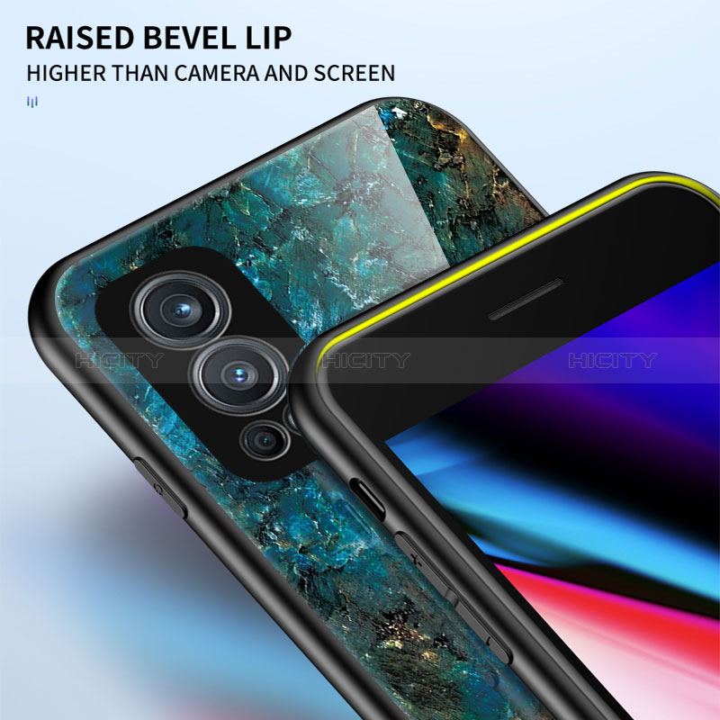 Funda Bumper Silicona Gel Espejo Patron de Moda Carcasa para OnePlus Nord 2 5G