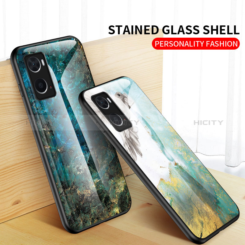 Funda Bumper Silicona Gel Espejo Patron de Moda Carcasa para Oppo A36