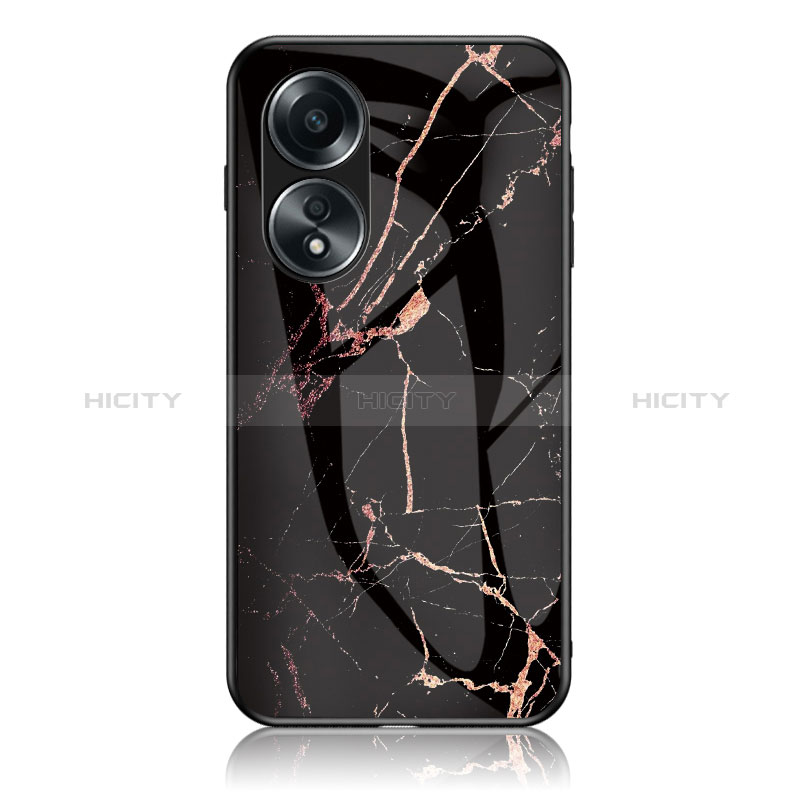 Funda Bumper Silicona Gel Espejo Patron de Moda Carcasa para Oppo A78 4G