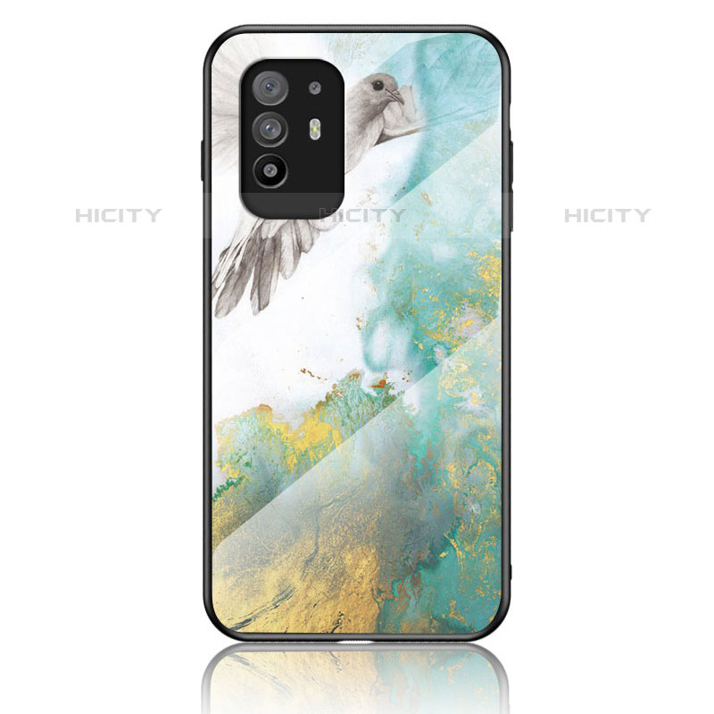 Funda Bumper Silicona Gel Espejo Patron de Moda Carcasa para Oppo A94 5G