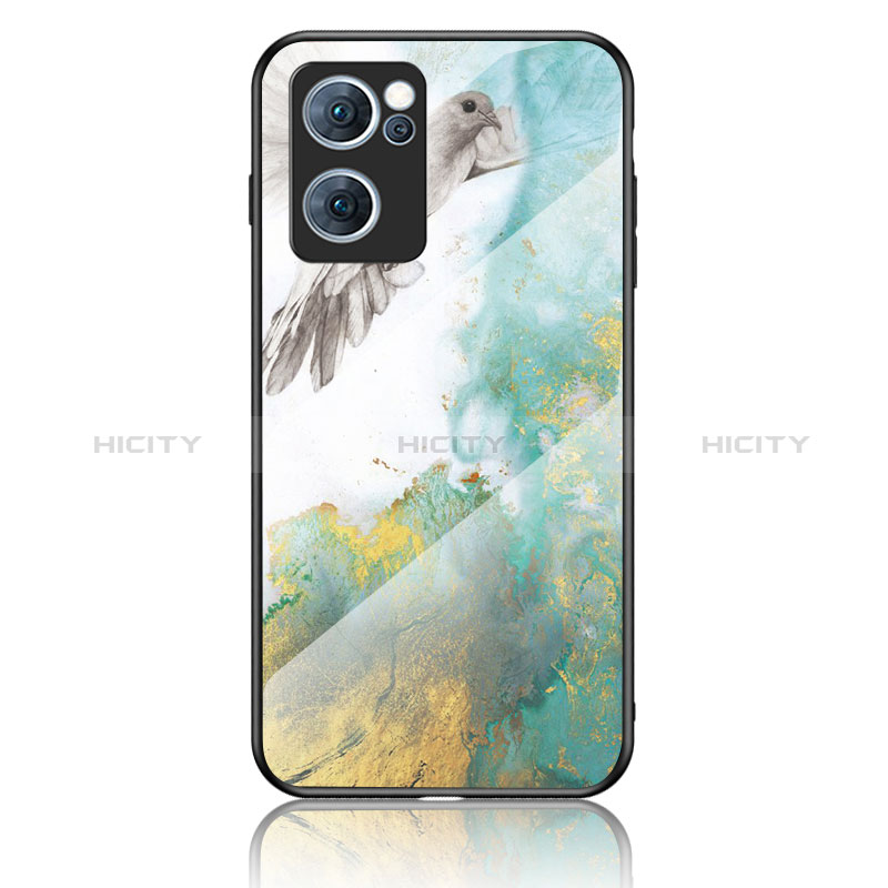 Funda Bumper Silicona Gel Espejo Patron de Moda Carcasa para Oppo Find X5 Lite 5G