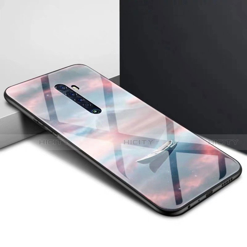 Funda Bumper Silicona Gel Espejo Patron de Moda Carcasa para Oppo Reno2 Multicolor