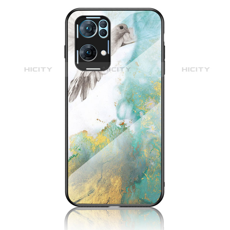 Funda Bumper Silicona Gel Espejo Patron de Moda Carcasa para Oppo Reno7 Pro 5G