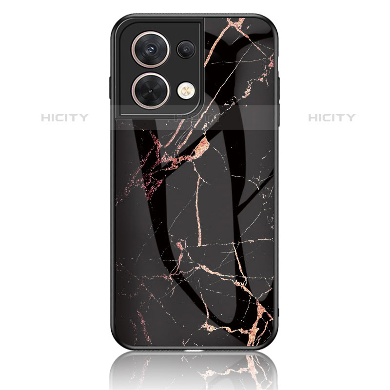 Funda Bumper Silicona Gel Espejo Patron de Moda Carcasa para Oppo Reno8 5G