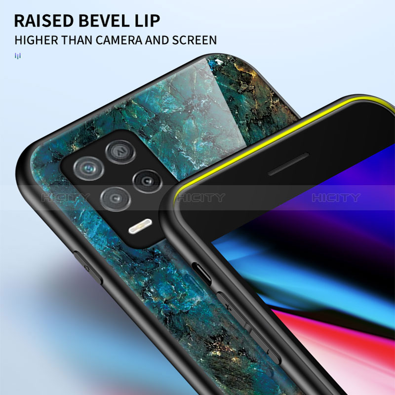 Funda Bumper Silicona Gel Espejo Patron de Moda Carcasa para Realme 8s 5G