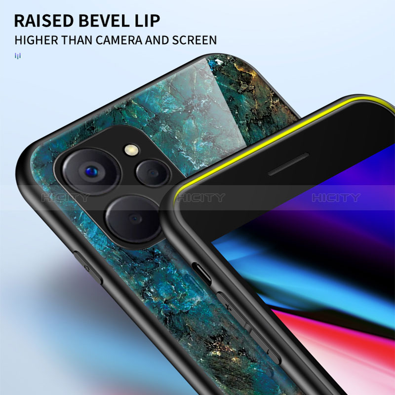 Funda Bumper Silicona Gel Espejo Patron de Moda Carcasa para Realme 9i 5G