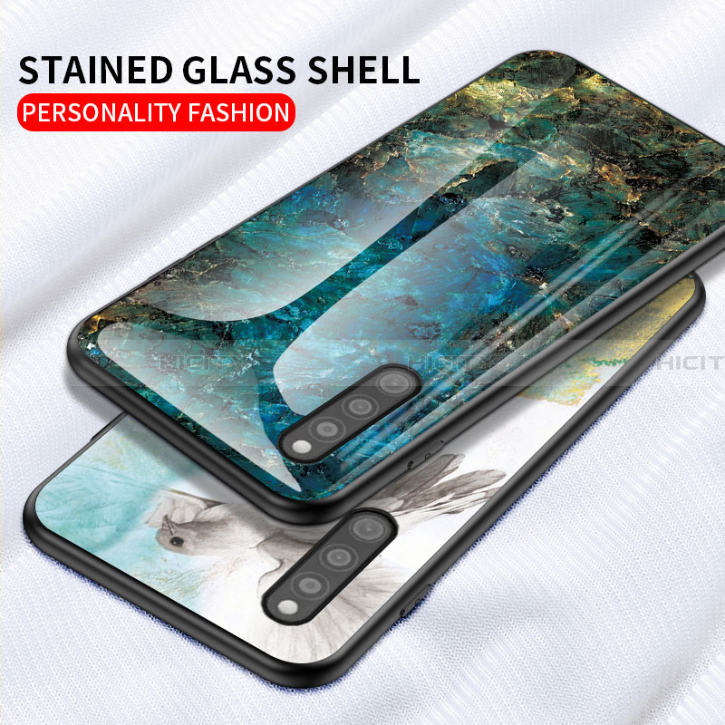 Funda Bumper Silicona Gel Espejo Patron de Moda Carcasa para Samsung Galaxy A41 SC-41A