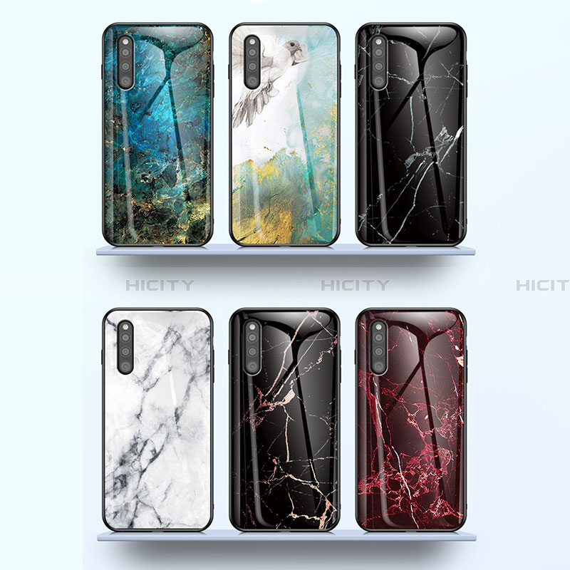 Funda Bumper Silicona Gel Espejo Patron de Moda Carcasa para Samsung Galaxy A41 SC-41A