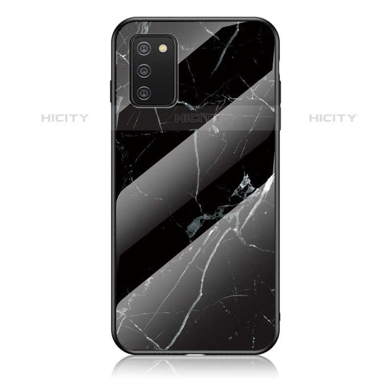 Funda Bumper Silicona Gel Espejo Patron de Moda Carcasa para Samsung Galaxy M02s Negro