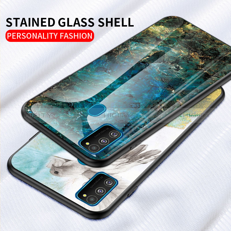 Funda Bumper Silicona Gel Espejo Patron de Moda Carcasa para Samsung Galaxy M21