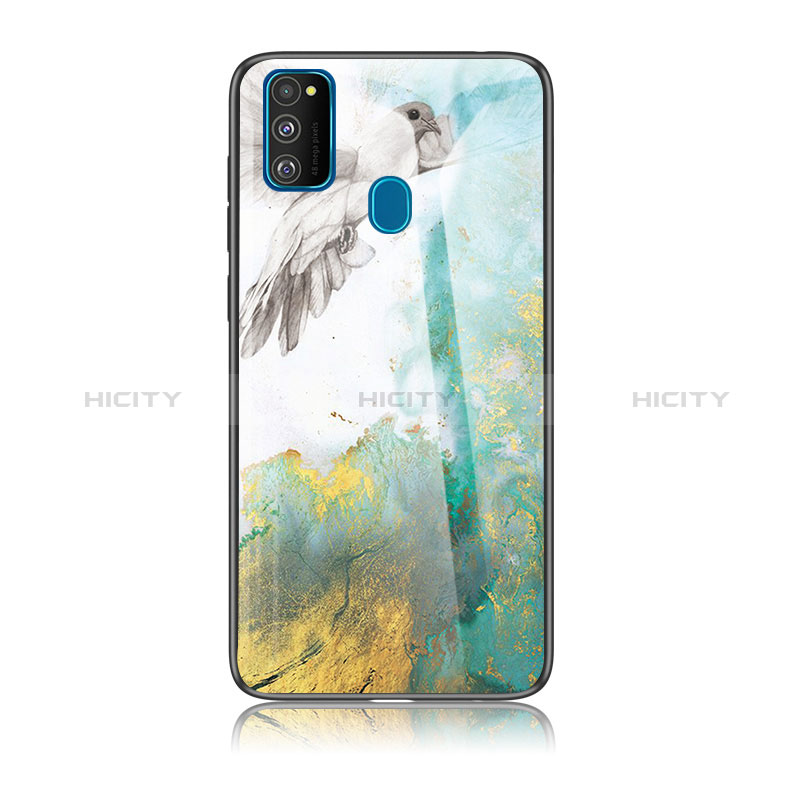 Funda Bumper Silicona Gel Espejo Patron de Moda Carcasa para Samsung Galaxy M21