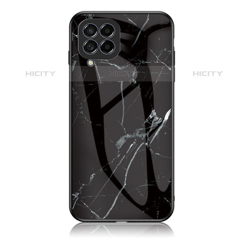 Funda Bumper Silicona Gel Espejo Patron de Moda Carcasa para Samsung Galaxy M33 5G Negro