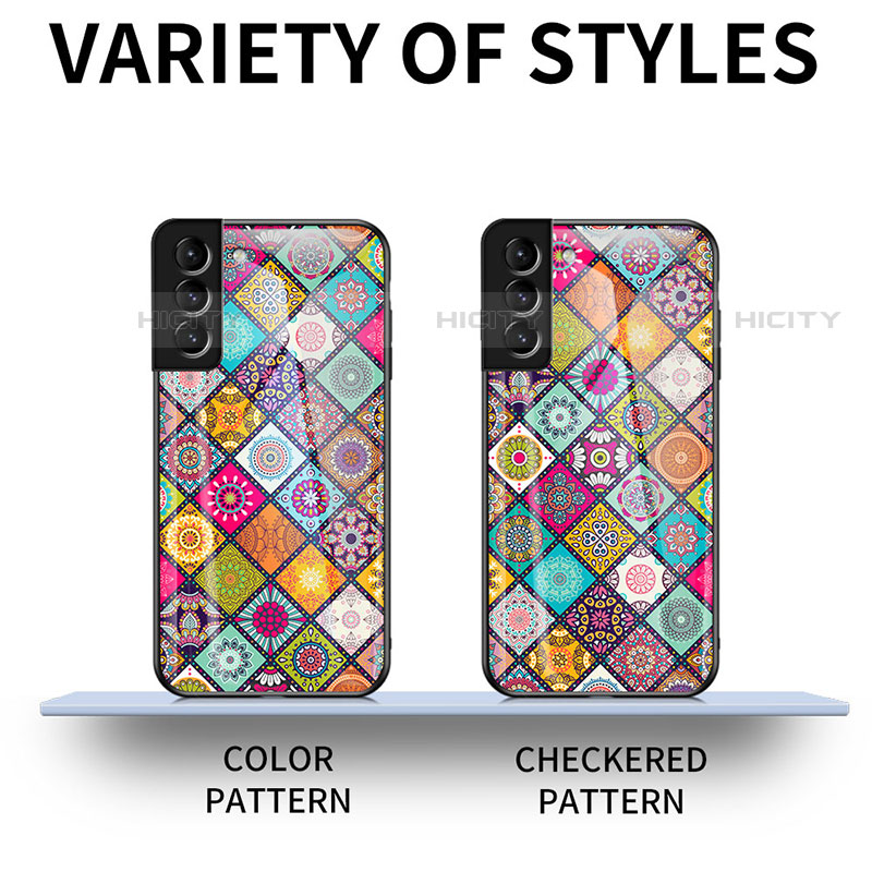 Funda Bumper Silicona Gel Espejo Patron de Moda Carcasa para Samsung Galaxy S21 FE 5G