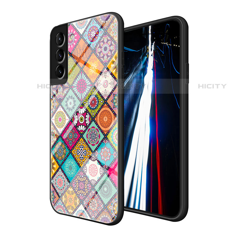 Funda Bumper Silicona Gel Espejo Patron de Moda Carcasa para Samsung Galaxy S21 FE 5G Multicolor