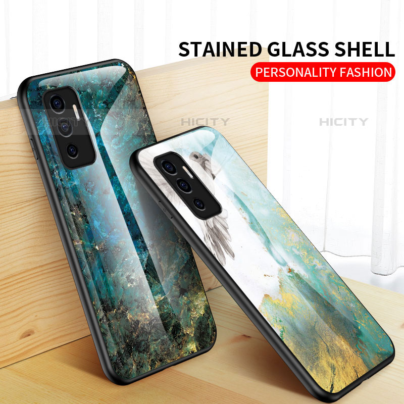 Funda Bumper Silicona Gel Espejo Patron de Moda Carcasa para Vivo V23e 5G