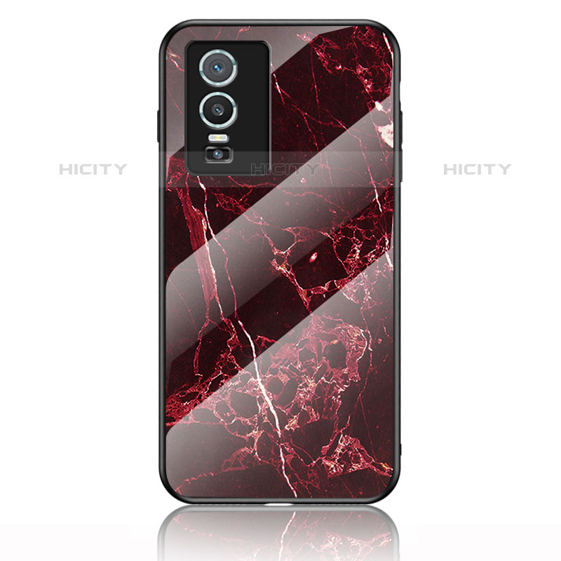 Funda Bumper Silicona Gel Espejo Patron de Moda Carcasa para Vivo Y74s 5G