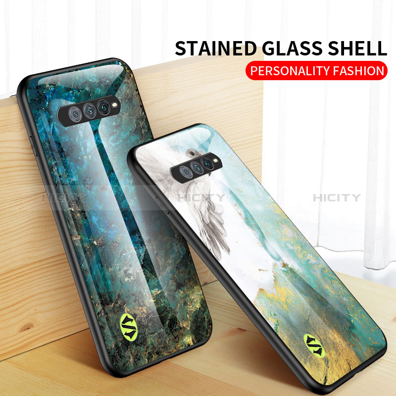 Funda Bumper Silicona Gel Espejo Patron de Moda Carcasa para Xiaomi Black Shark 4S Pro 5G