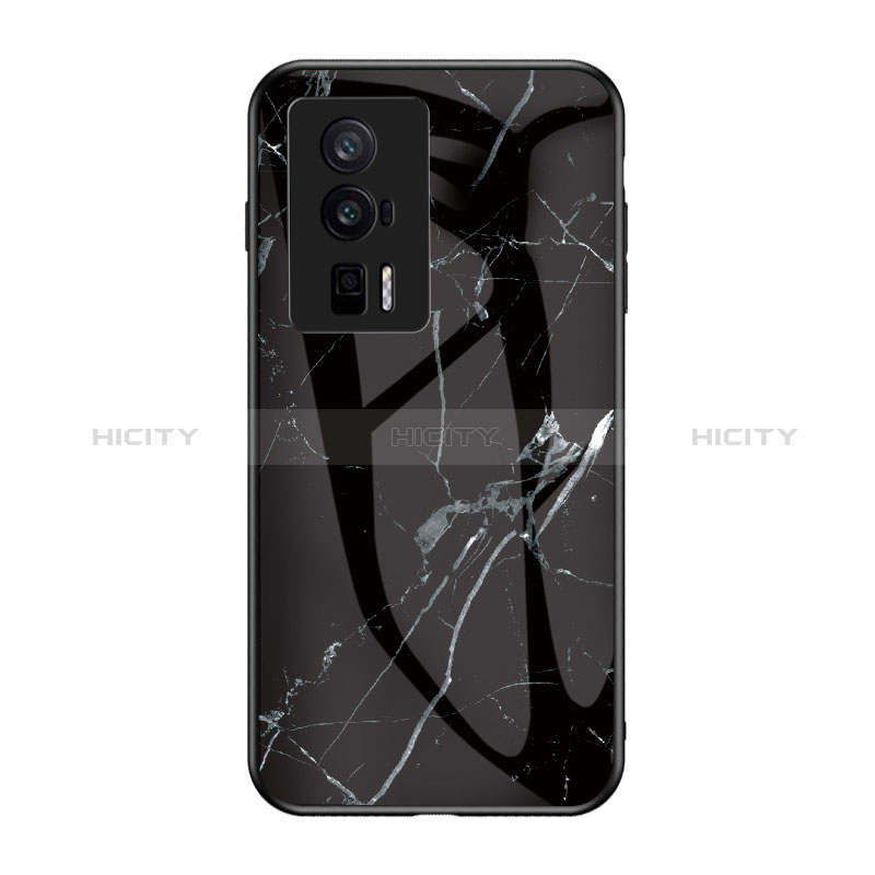 Funda Bumper Silicona Gel Espejo Patron de Moda Carcasa para Xiaomi Poco F5 Pro 5G