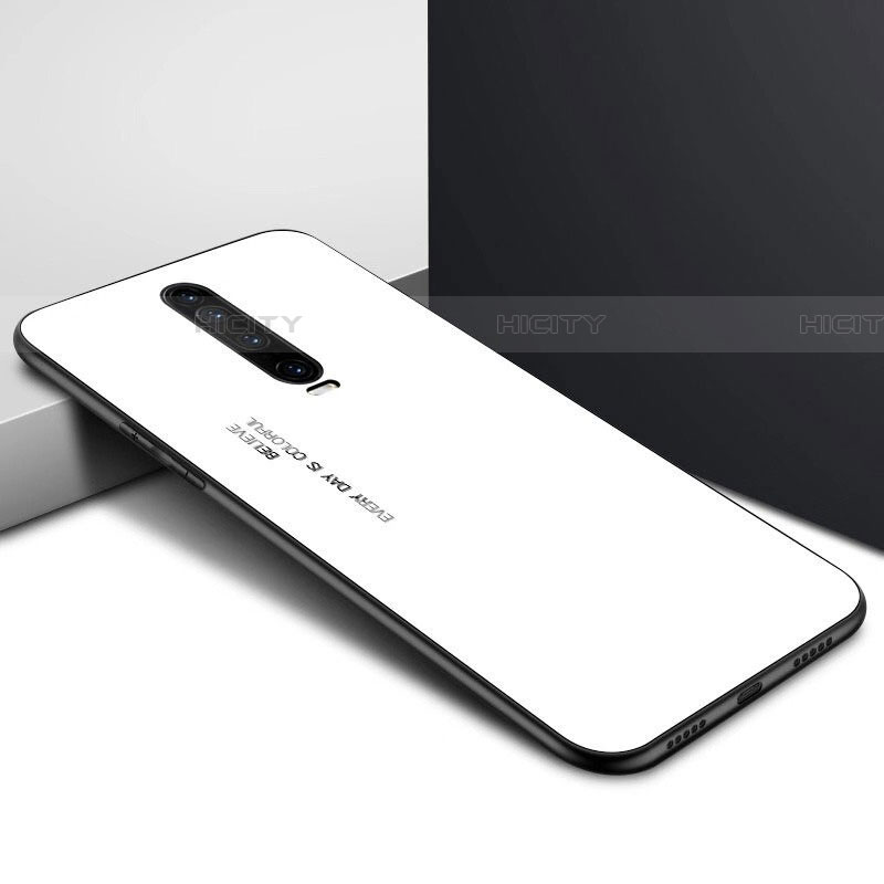 Funda Bumper Silicona Gel Espejo Patron de Moda Carcasa para Xiaomi Poco X2 Blanco