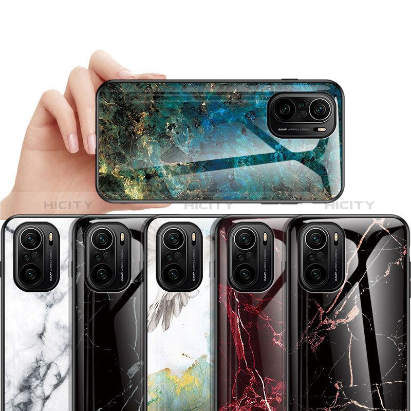 Funda Bumper Silicona Gel Espejo Patron de Moda Carcasa para Xiaomi Redmi K40 Pro+ Plus 5G