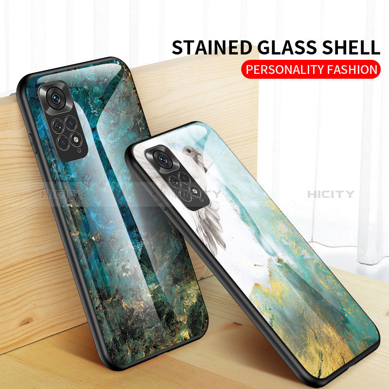 Funda Bumper Silicona Gel Espejo Patron de Moda Carcasa para Xiaomi Redmi Note 11 4G (2022)