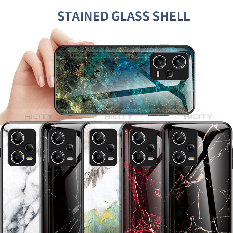 Funda Bumper Silicona Gel Espejo Patron de Moda Carcasa para Xiaomi Redmi Note 12 Pro 5G