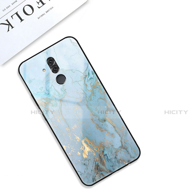 Funda Bumper Silicona Gel Espejo Patron de Moda Carcasa S01 para Huawei Mate 20 Lite