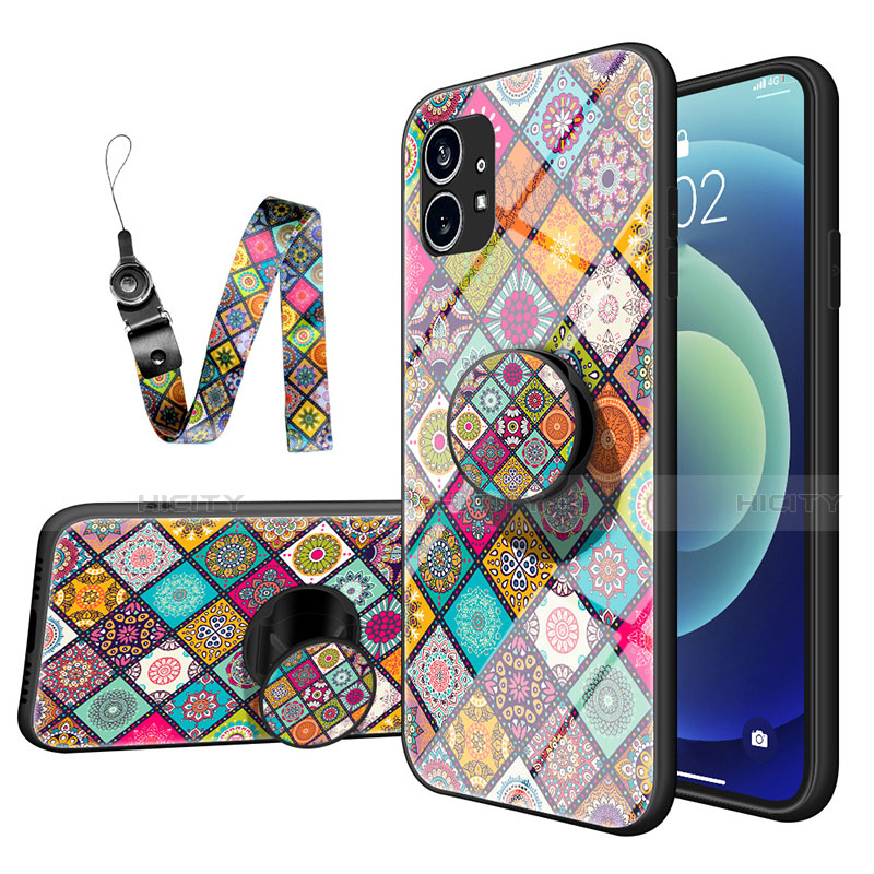 Funda Bumper Silicona Gel Espejo Patron de Moda Carcasa S01 para Nothing Phone 1