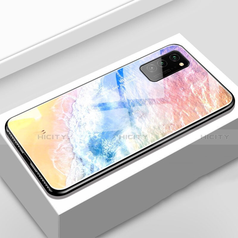 Funda Bumper Silicona Gel Espejo Patron de Moda Carcasa S02 para Huawei Honor View 30 Pro 5G