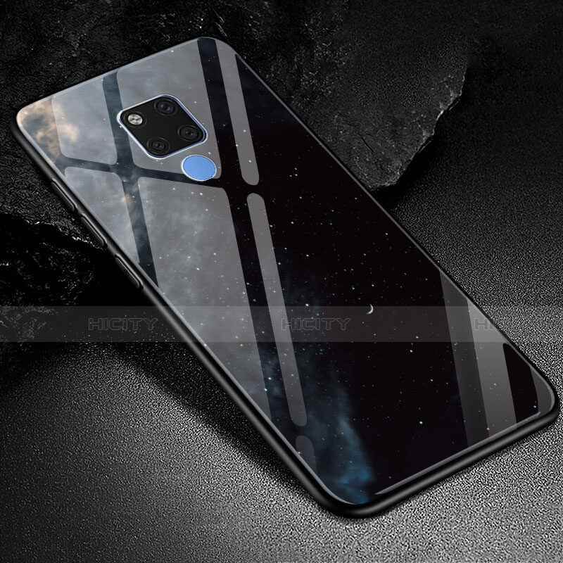 Funda Bumper Silicona Gel Espejo Patron de Moda Carcasa S02 para Huawei Mate 20 X 5G