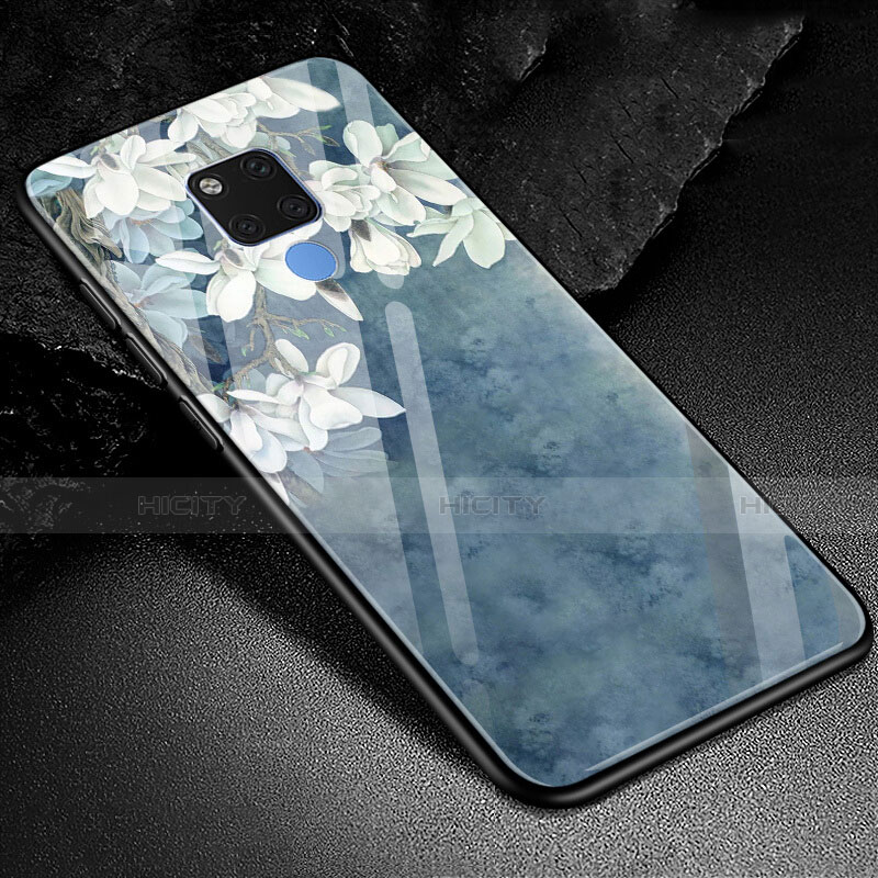 Funda Bumper Silicona Gel Espejo Patron de Moda Carcasa S02 para Huawei Mate 20 X 5G