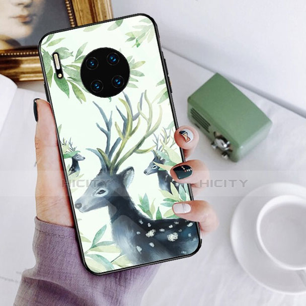 Funda Bumper Silicona Gel Espejo Patron de Moda Carcasa S02 para Huawei Mate 30 Pro 5G