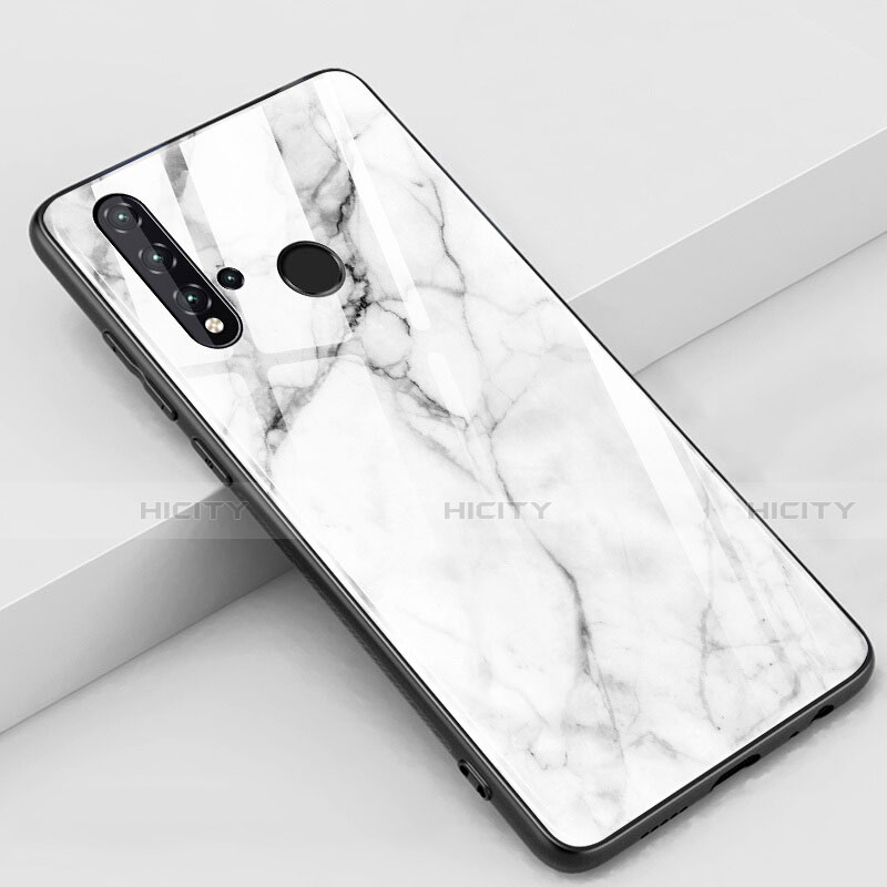 Funda Bumper Silicona Gel Espejo Patron de Moda Carcasa S02 para Huawei Nova 5i