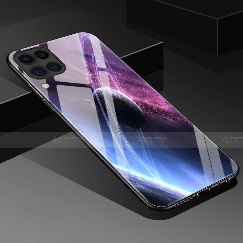 Funda Bumper Silicona Gel Espejo Patron de Moda Carcasa S02 para Huawei Nova 6 SE Morado