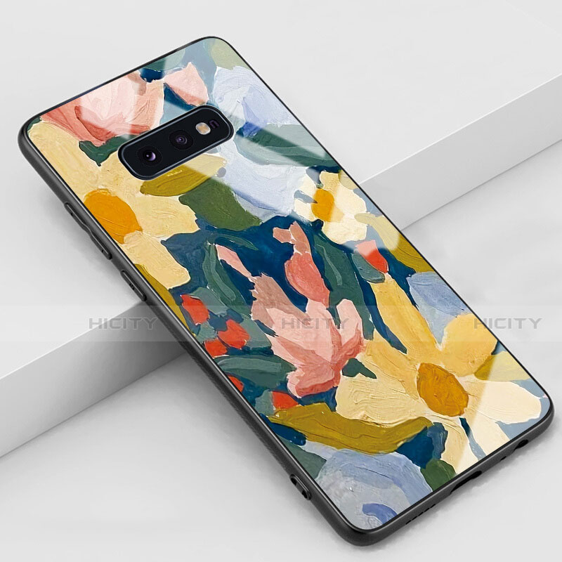 Funda Bumper Silicona Gel Espejo Patron de Moda Carcasa S02 para Samsung Galaxy S10e