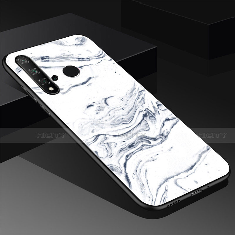 Funda Bumper Silicona Gel Espejo Patron de Moda Carcasa S03 para Huawei Nova 5i