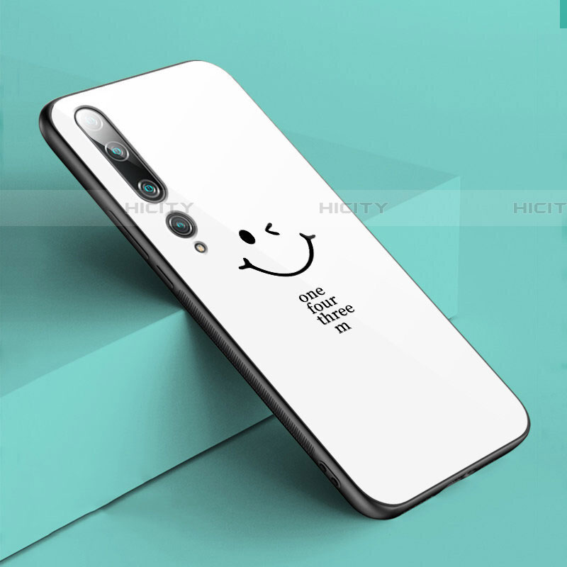 Funda Bumper Silicona Gel Espejo Patron de Moda Carcasa S03 para Xiaomi Mi 10