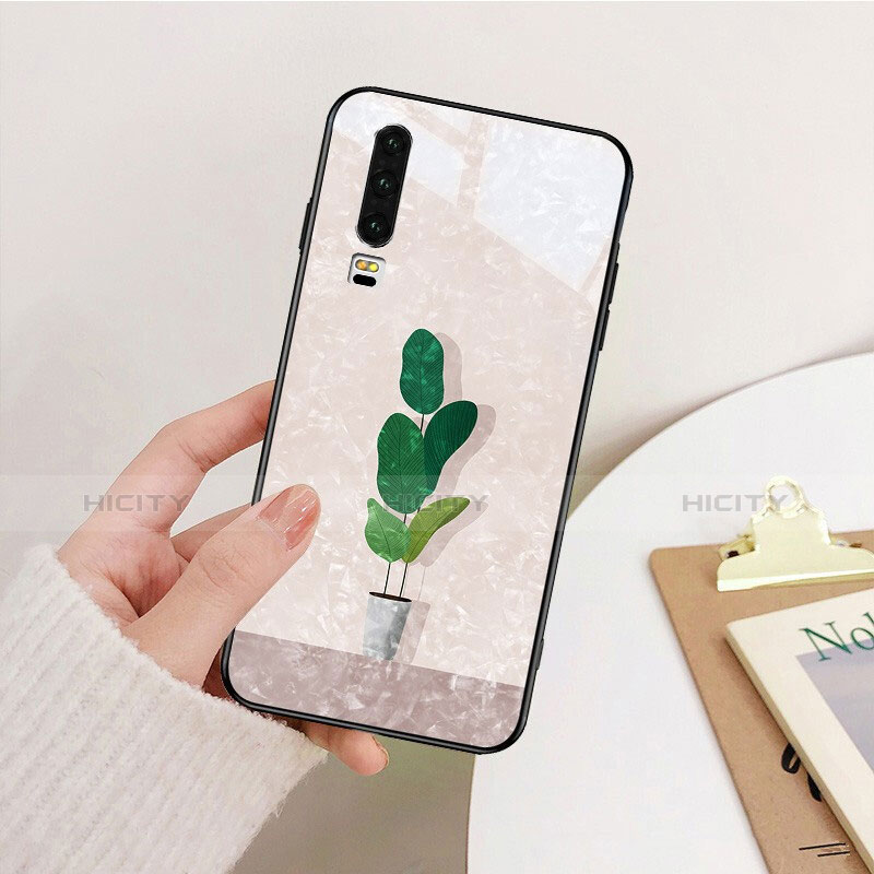 Funda Bumper Silicona Gel Espejo Patron de Moda Carcasa S04 para Huawei P30