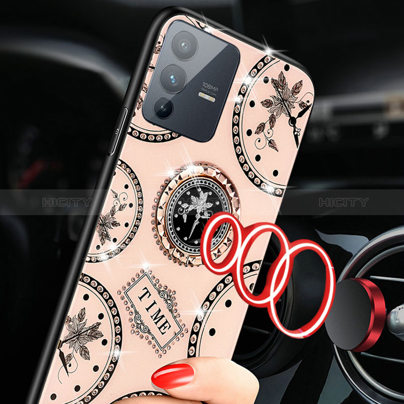 Funda Bumper Silicona Gel Espejo Patron de Moda Carcasa TB1 para Vivo V23 5G