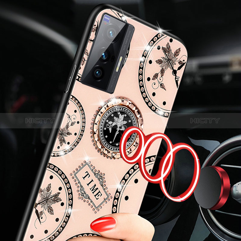 Funda Bumper Silicona Gel Espejo Patron de Moda Carcasa TB1 para Vivo X70 Pro 5G