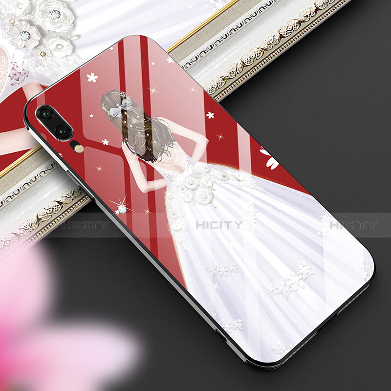 Funda Bumper Silicona Gel Espejo Vestido de Novia Carcasa K02 para Huawei P20