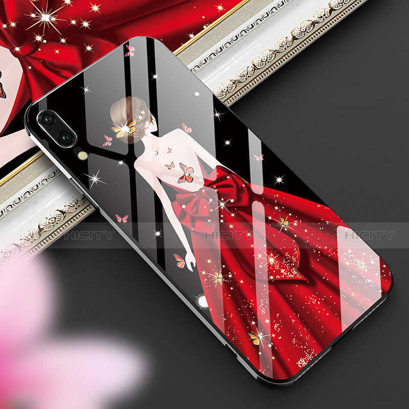 Funda Bumper Silicona Gel Espejo Vestido de Novia Carcasa K02 para Huawei P20