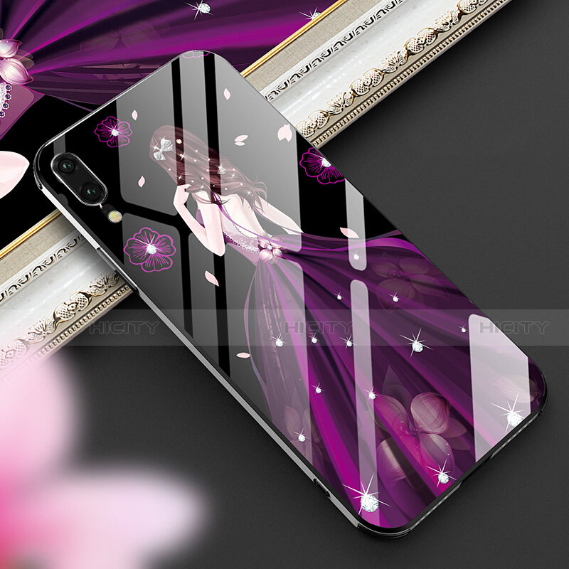 Funda Bumper Silicona Gel Espejo Vestido de Novia Carcasa K02 para Huawei P20