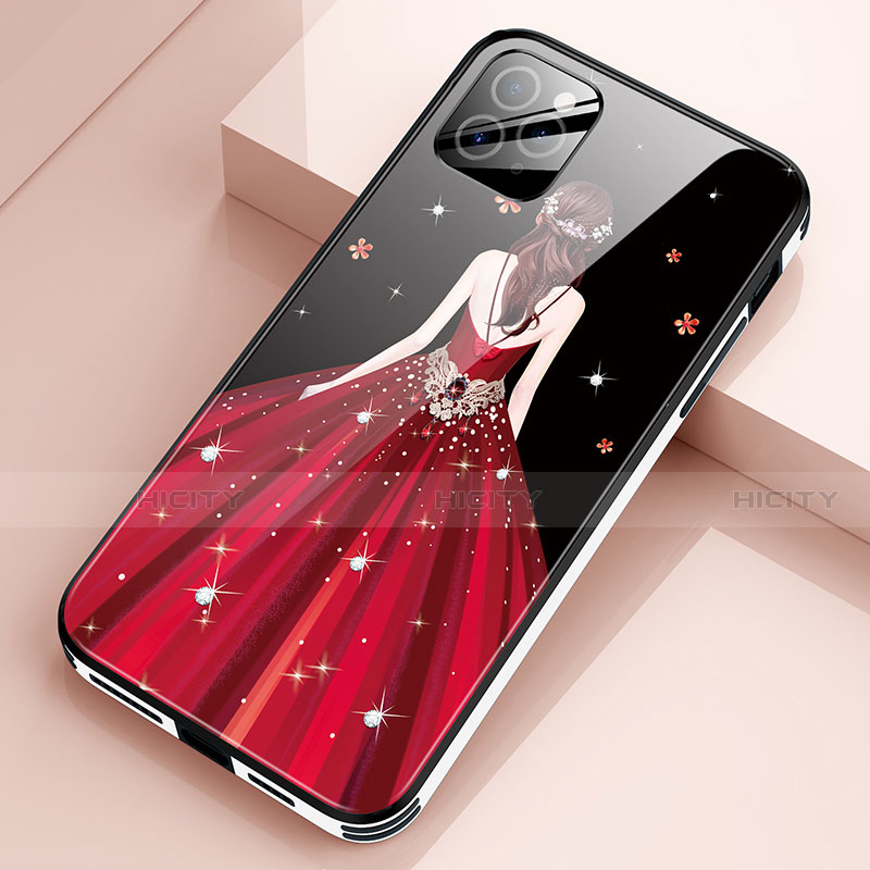 Funda Bumper Silicona Gel Espejo Vestido de Novia Carcasa para Apple iPhone 12 Pro