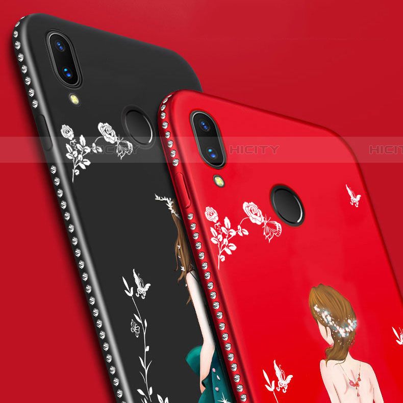 Funda Bumper Silicona Gel Espejo Vestido de Novia Carcasa para Huawei P Smart Z