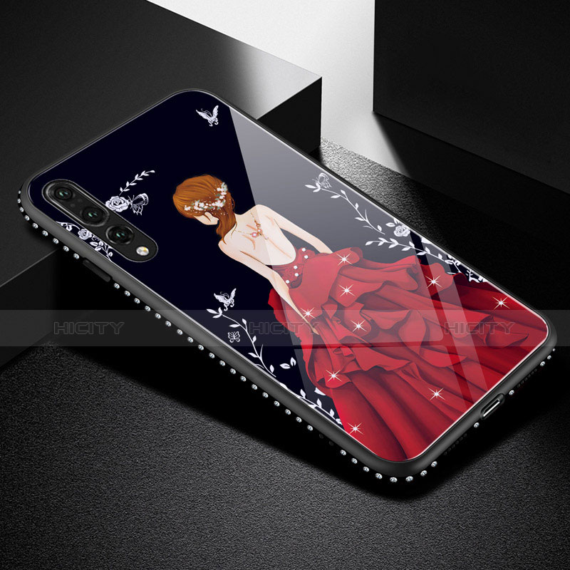 Funda Bumper Silicona Gel Espejo Vestido de Novia Carcasa para Huawei P20 Pro