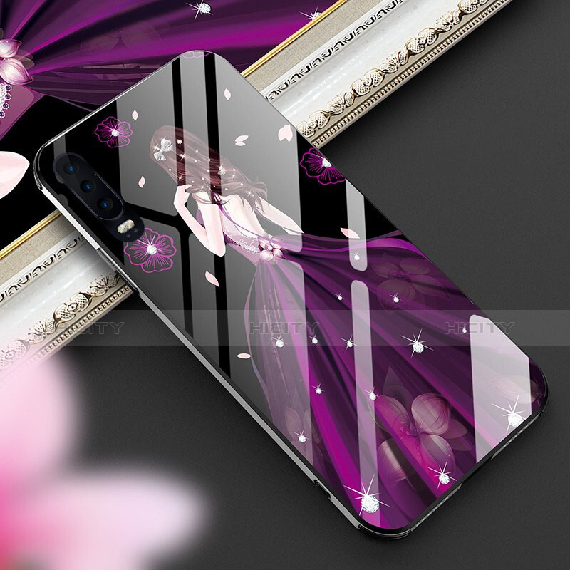 Funda Bumper Silicona Gel Espejo Vestido de Novia Carcasa para Huawei P30