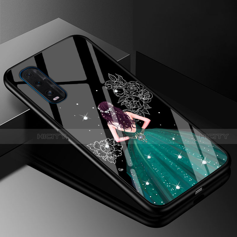 Funda Bumper Silicona Gel Espejo Vestido de Novia Carcasa para Oppo Find X2