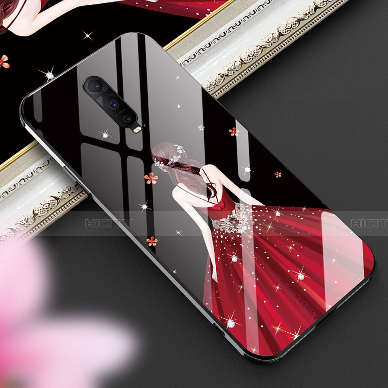 Funda Bumper Silicona Gel Espejo Vestido de Novia Carcasa para Oppo R17 Pro