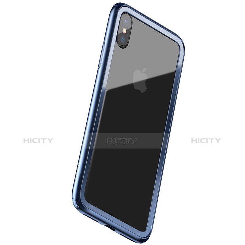 Funda Bumper Silicona Gel para Apple iPhone Xs Azul